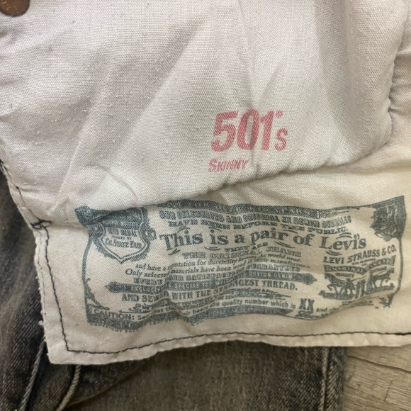 Levi’s 501 Skinny Jeans Women’s 26 - Picture 8 of 9